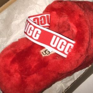 Red UGG Slides